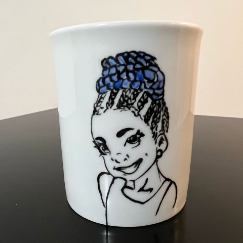 Mug Aminata en porcelaine de limoges 