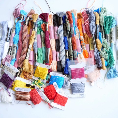 Skeins of thread